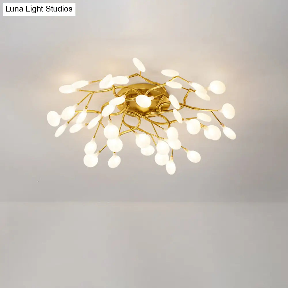 Contemporary Firefly Flush Mount Led Ceiling Light For Living Rooms