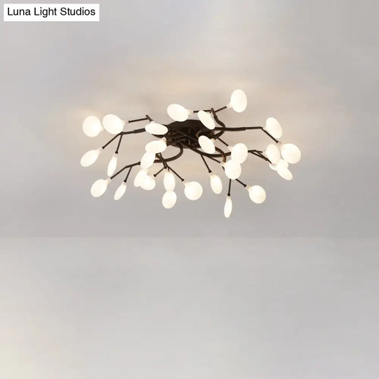 Contemporary Firefly Flush Mount Led Ceiling Light For Living Rooms