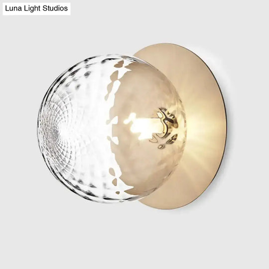 Contemporary Glass Led Flush Mount Ceiling Light - Stylish Lighting For Corridor