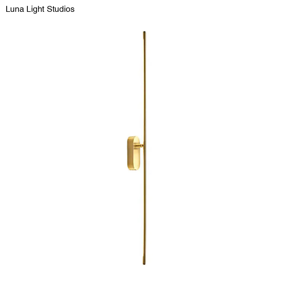 Contemporary Gold Led Wall Mounted Sconce Lamp For Living Room