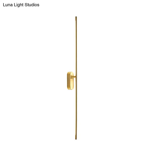 Contemporary Gold Led Wall Mounted Sconce Lamp For Living Room