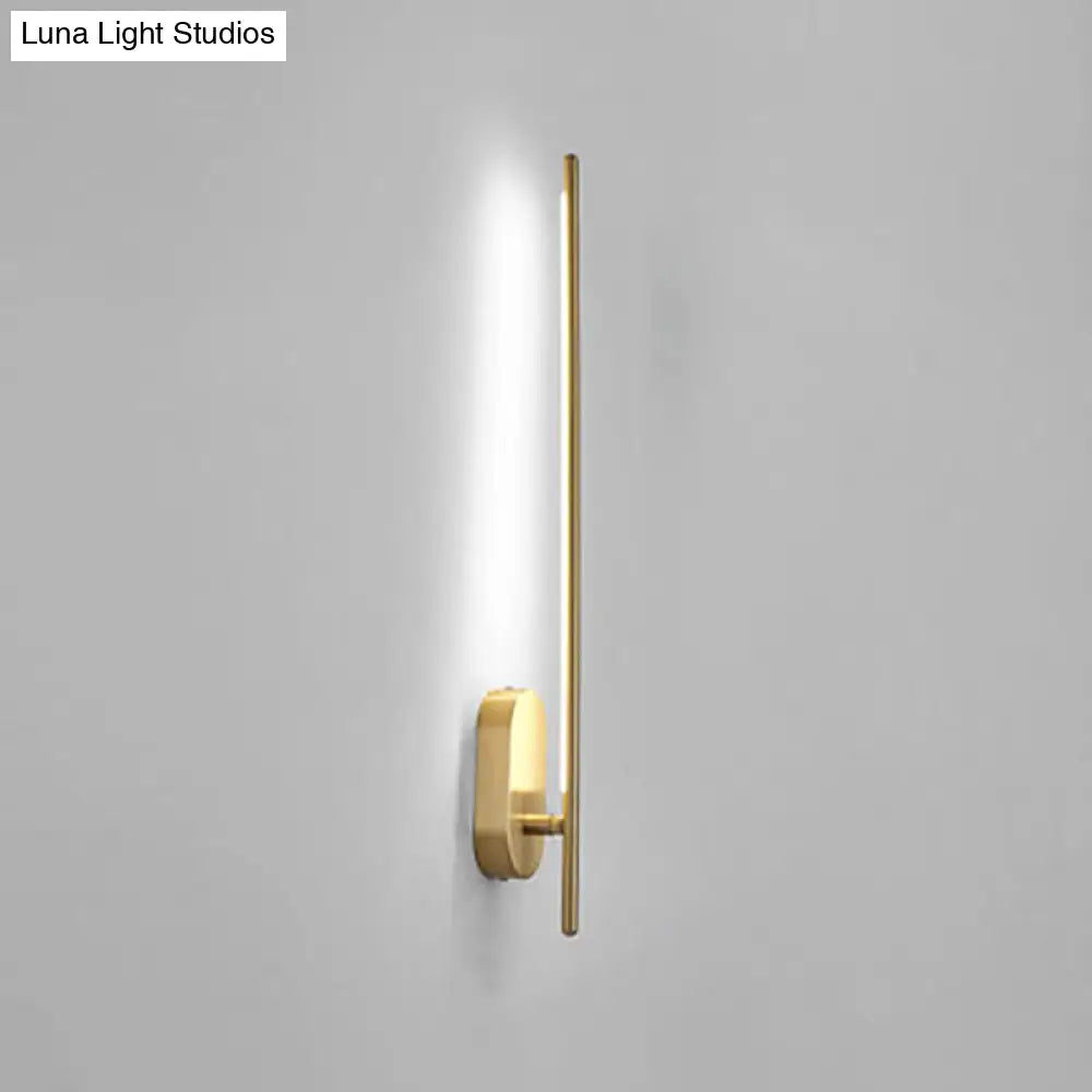 Contemporary Gold Led Wall Mounted Sconce Lamp For Living Room