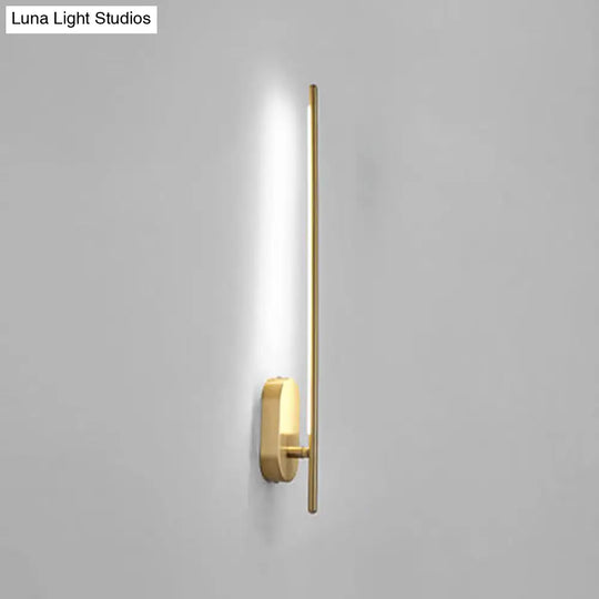 Contemporary Gold Led Wall Mounted Sconce Lamp For Living Room