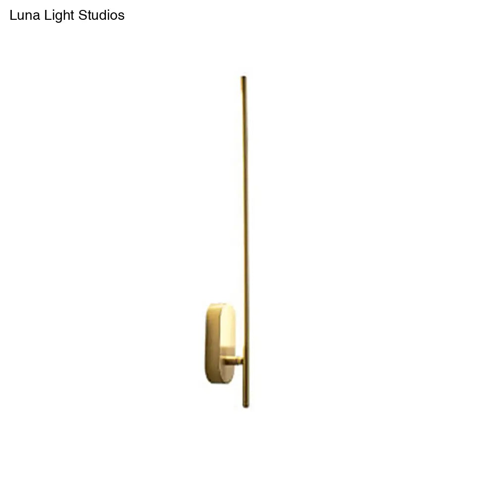 Contemporary Gold Led Wall Mounted Sconce Lamp For Living Room