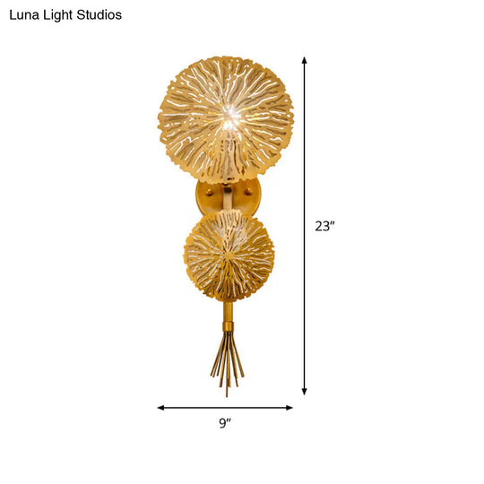 Contemporary Gold Sconce Wall Light For Living Room