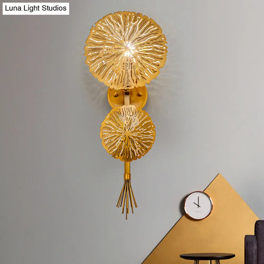 Contemporary Gold Sconce Wall Light For Living Room