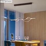 Contemporary Island Lighting: Brown Lines Led Acrylic Ceiling Fixture