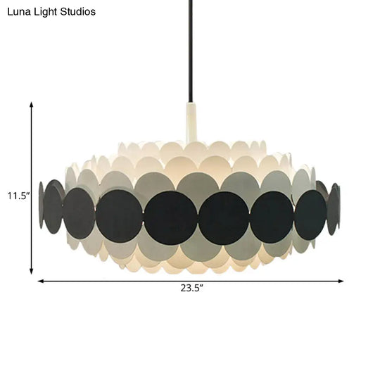 Contemporary Acrylic Oval Chandelier: Led Hanging Pendant Lamp For Living Room - 16/19.5/23.5 Wide