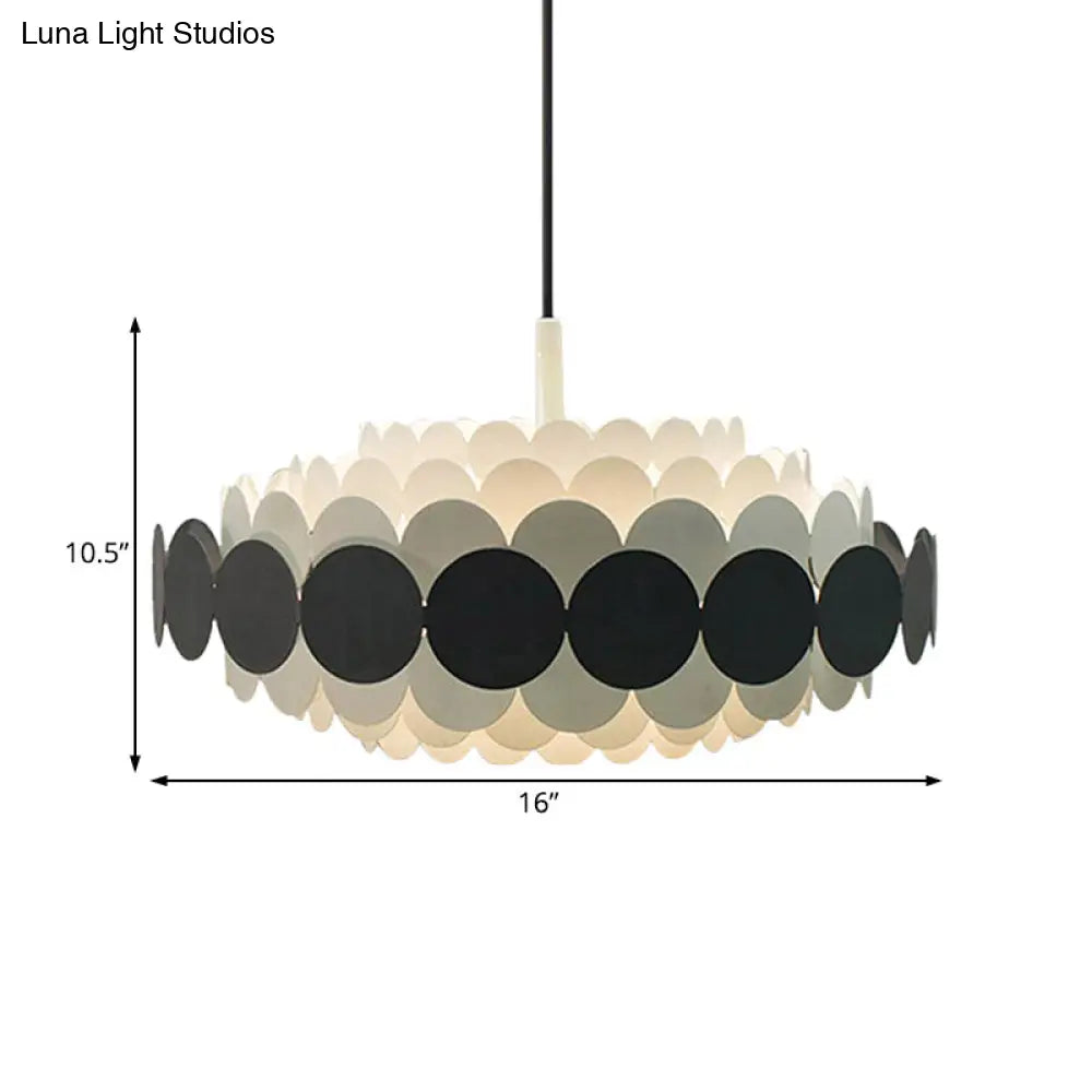 Contemporary Acrylic Oval Chandelier: Led Hanging Pendant Lamp For Living Room - 16/19.5/23.5 Wide