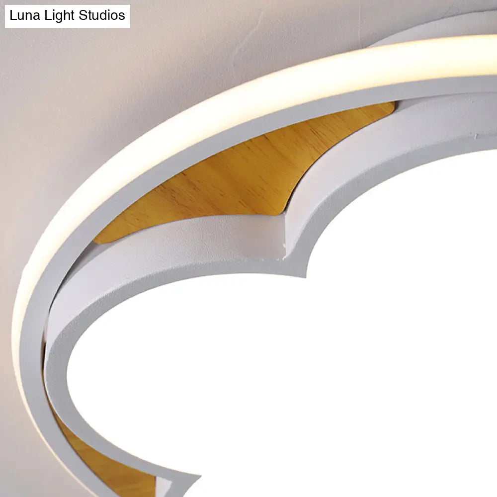 Contemporary Led Ceiling Mount Light For Kid’s Bedroom – Flat Blossom Design