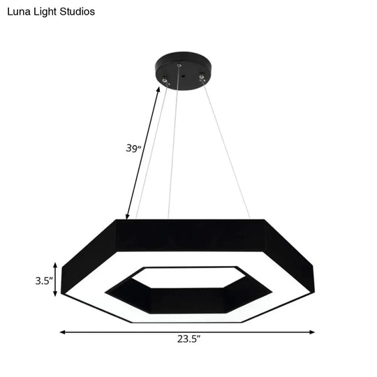 Contemporary Led Honeycomb Pendant Light - Green/Blue/Red In White/Warm/Natural