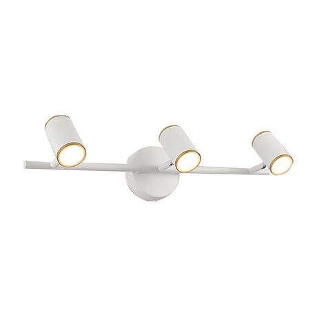 Contemporary Led Metal Wall Vanity Lamp - White/Warm Light