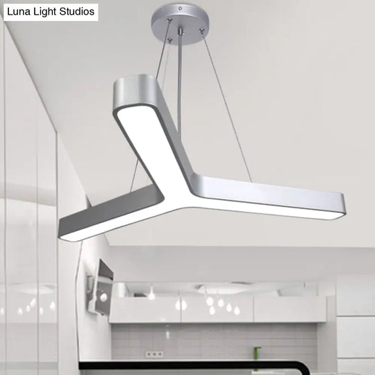 Modern Y-Shaped Led Pendant Light For Gymnasium Ceiling