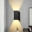 Contemporary Led Wall Sconce In Metal Gold/Coffee/Grey For Bedroom Black