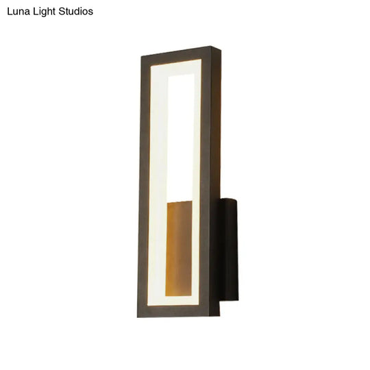 Contemporary Led Wall Sconce With Acrylic Shade For Bedside Lighting