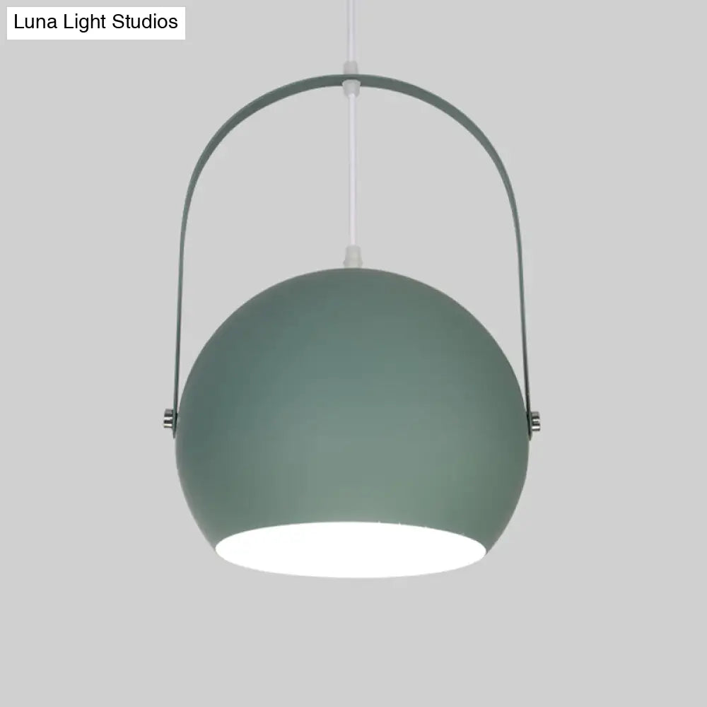 Contemporary Metal Bubble Hanging Light - Green 1-Light Down Lighting For Dining Room’ Note: The