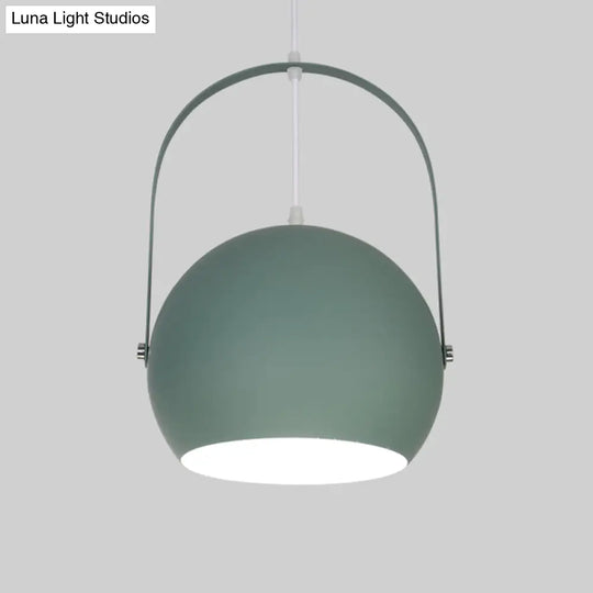 Contemporary Metal Bubble Hanging Light - Green 1-Light Down Lighting For Dining Room’ Note: The