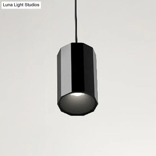 Contemporary Metal Ceiling Pendant Light Line Hanging 1/3/9 Black Design For Living Room