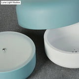 Contemporary Metal Drum Pendant Light For Dining Room Ceilings