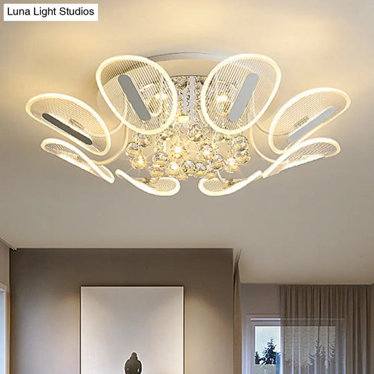 Contemporary Metal Flush Mount Ceiling Light For Bedroom