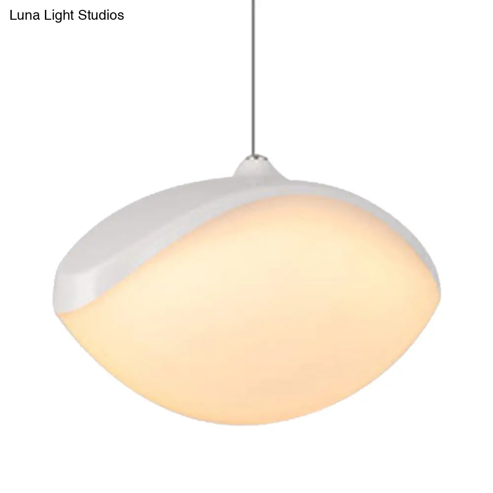 Modern Metal Led Pendant Ceiling Light - White/Champagne Gold