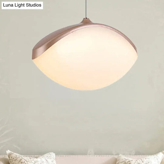 Modern Metal Led Pendant Ceiling Light - White/Champagne Gold Champagne