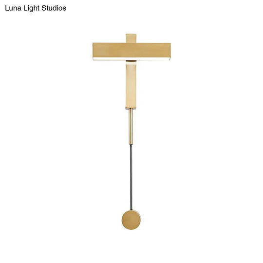 Contemporary Metal Led Rotatable Wall Sconce - Warm Light Lamp