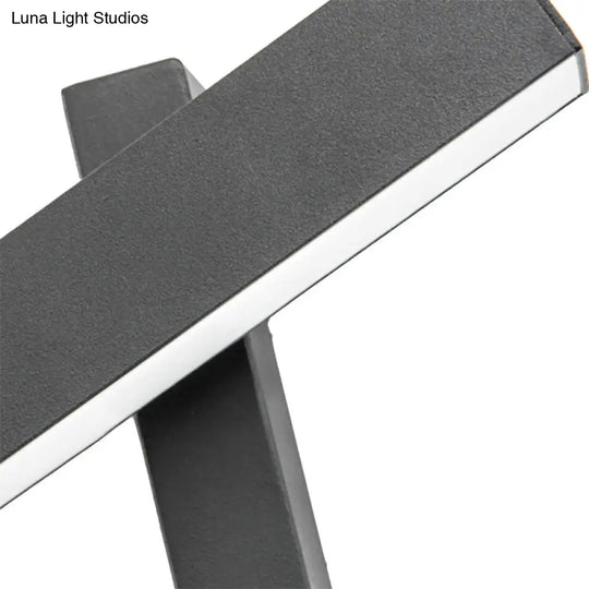 Contemporary Metal Led Rotatable Wall Sconce - Warm Light Lamp