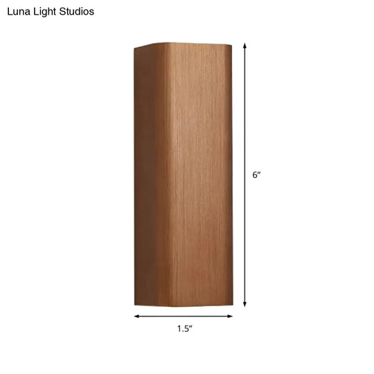 Contemporary Metallic Led Wall Sconce In Bronze/Gold/Coffee For Living Room - Mountable Up & Down