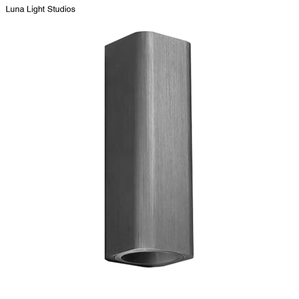 Contemporary Metallic Led Wall Sconce In Bronze/Gold/Coffee For Living Room - Mountable Up & Down