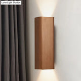 Contemporary Metallic Led Wall Sconce In Bronze/Gold/Coffee For Living Room - Mountable Up & Down