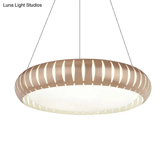 Margot - Stylish Modern Round Ceiling Pendant Light Metal Led Gold/Black/White Hanging Lamp In