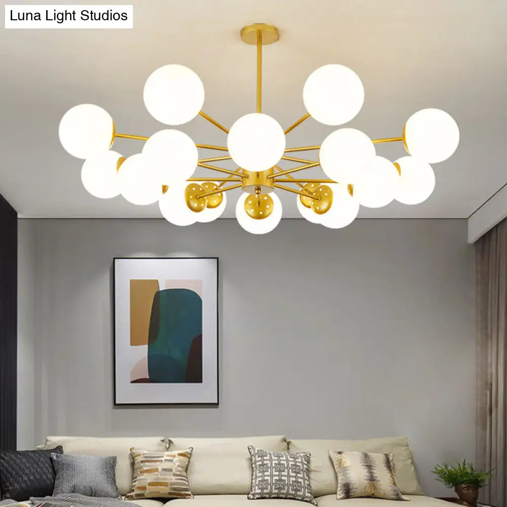 Contemporary Glass Chandelier Light For Living Room Ceiling