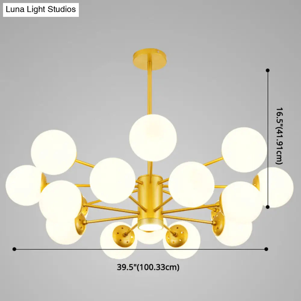 Contemporary Glass Chandelier Light For Living Room Ceiling