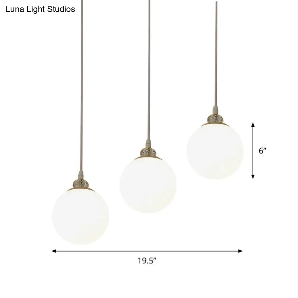 Contemporary Waterdrop Pendant Lamp With Dual-Toned Glass Shades - 3 Bulbs Included