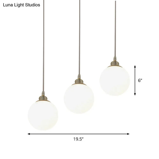 Contemporary Waterdrop Pendant Lamp With Dual-Toned Glass Shades - 3 Bulbs Included