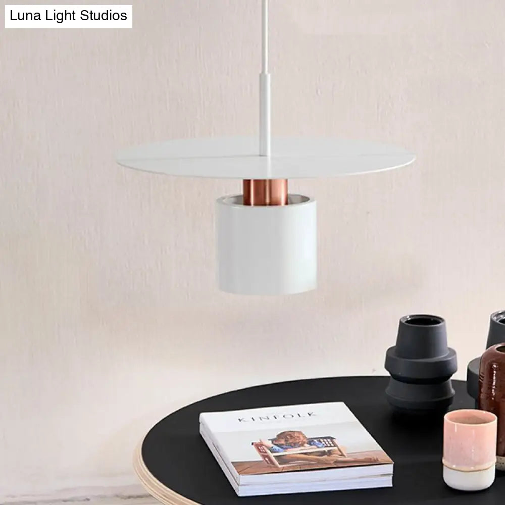 8/12 Modern Metal Copper Ceiling Pendant Light - Cylindrical Hanging Lamp