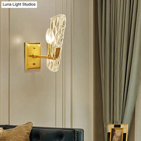 Copper Wall Lamp Light Luxury Bedroom Bedside Single-Headed Double-Headed Corridor Study Living