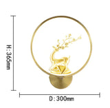 Copper Wall Lamp Living Room Bedroom Bedside Simple Aisle Lamps