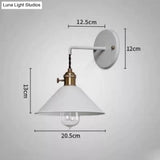 Copper Wall Lamp Nordic Macaron Color Childrens Room Bedside Creative Personality White / 5 Wled