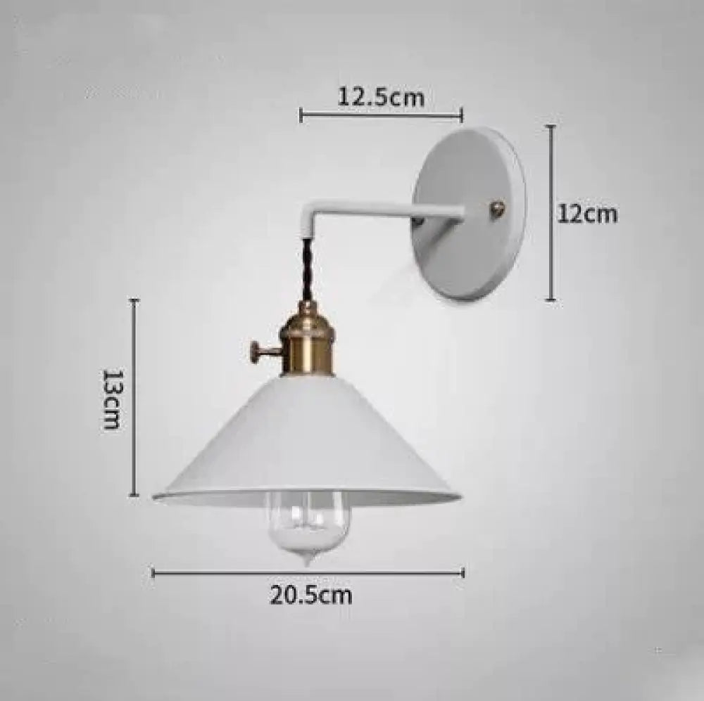 Copper Wall Lamp Nordic Macaron Color Children’s Room Bedside Creative Personality White / 5 Wled