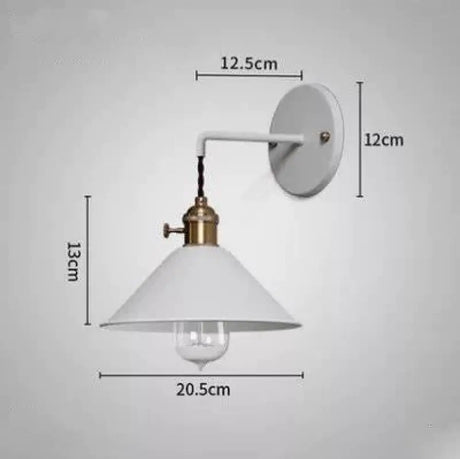 Copper Wall Lamp Nordic Macaron Color Children’s Room Bedside Creative Personality White / 5 Wled