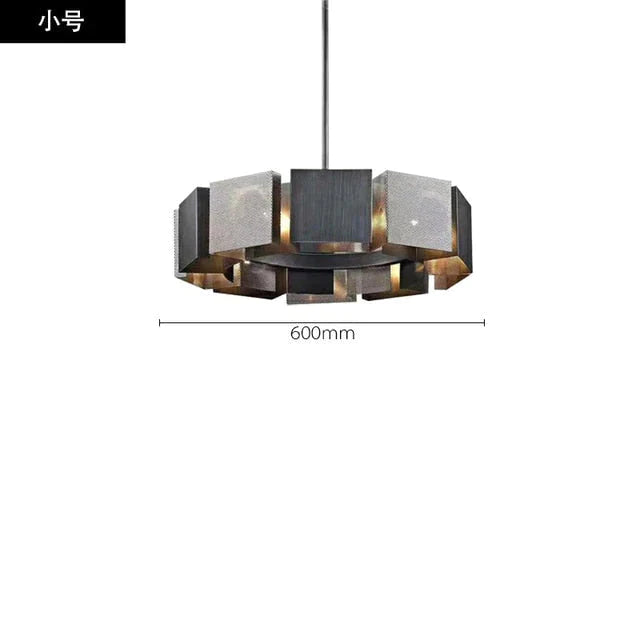 Cora - Postmodern Luxury Black Metal Iron art Round Chandelier