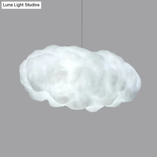 Cotton Minimalist Cloud Pendant Light Kit With Adjustable Warm/White Lighting