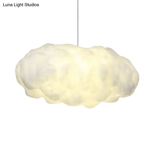 Cotton Minimalist Cloud Pendant Light Kit With Adjustable Warm/White Lighting