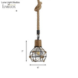 Country Style Dome Cage Restaurant Ceiling Hanging Light Pendant Lighting