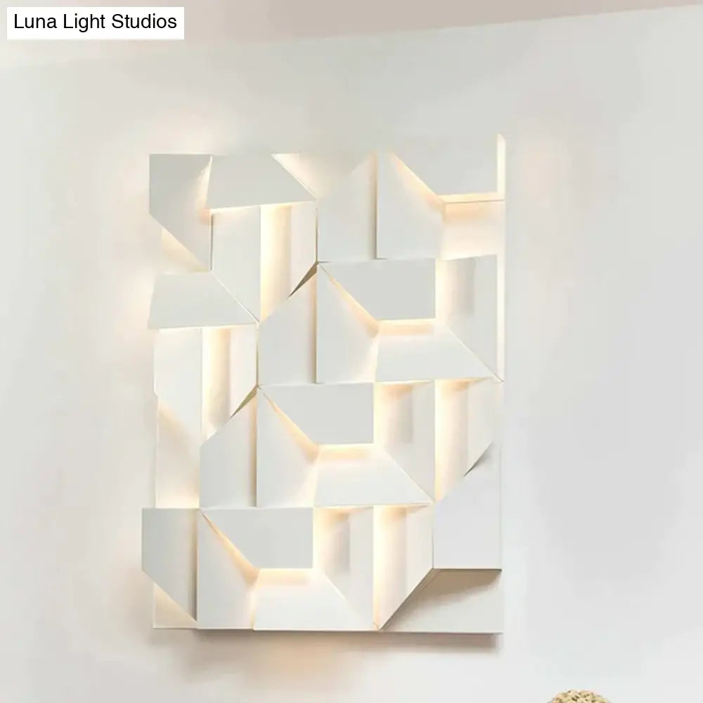 Creativ Indoor Outdoor Wall Lamp Geometric Art Lights Bedroom Living Room Staircase Background