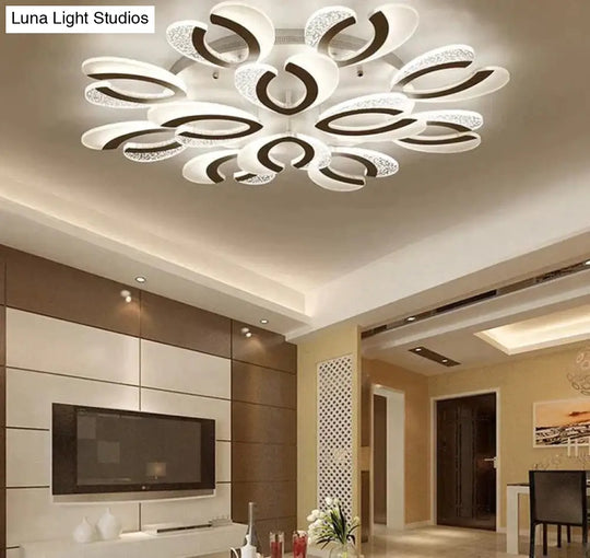 Creative Acrylic New Living Room Led Ceiling Three-Color Light / 12 Heads 90Cm*12Cm