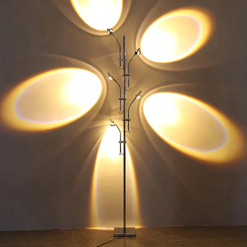 Creative Background Wall Sunset Atmosphere Lamp Floor Warm Light / 5-Heads Floor Lamp Lamps