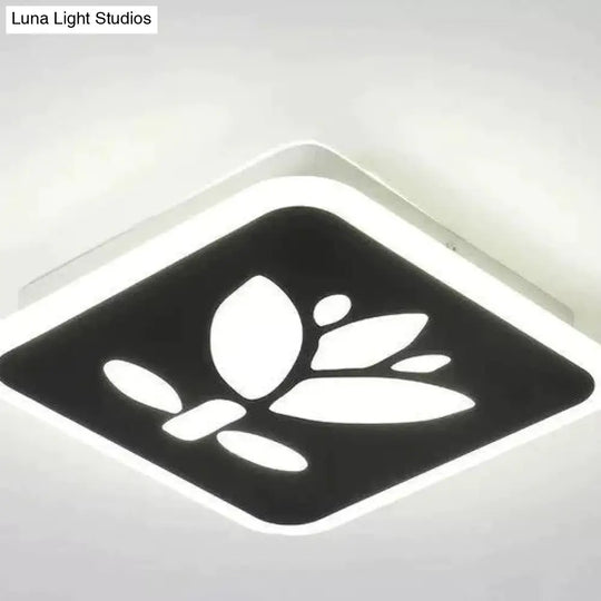 Creative Black And White Square Street Lamp Household Ceiling